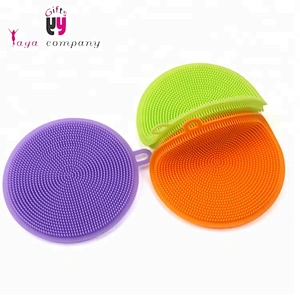 antibacterial silicone dish scrubber with different shaped