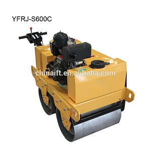 Manual Mini Road Roller Price Double Drum Vibration Roller YFRJ-S600C