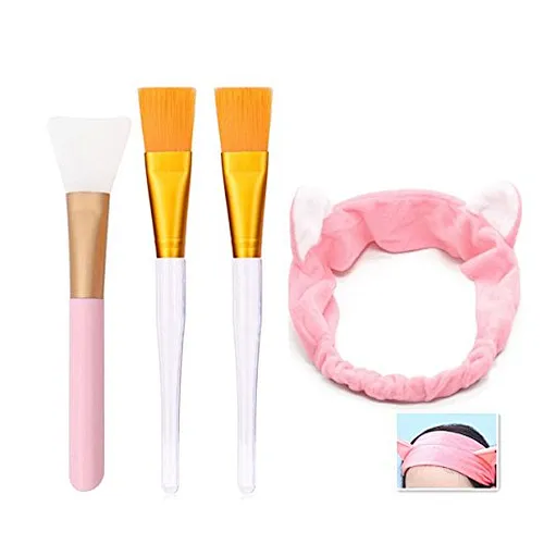 Wood handle face facial mask makeup brush for beauty tools cosmetic mask brush