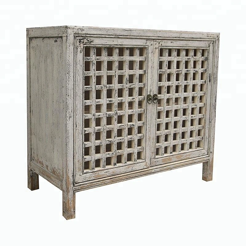 beijing chinese antique reproduction distressed shabby chic storage buffet furniture