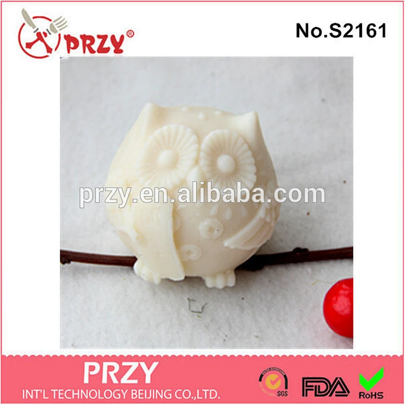 DIY handmade owl shape silicone molds for soap making