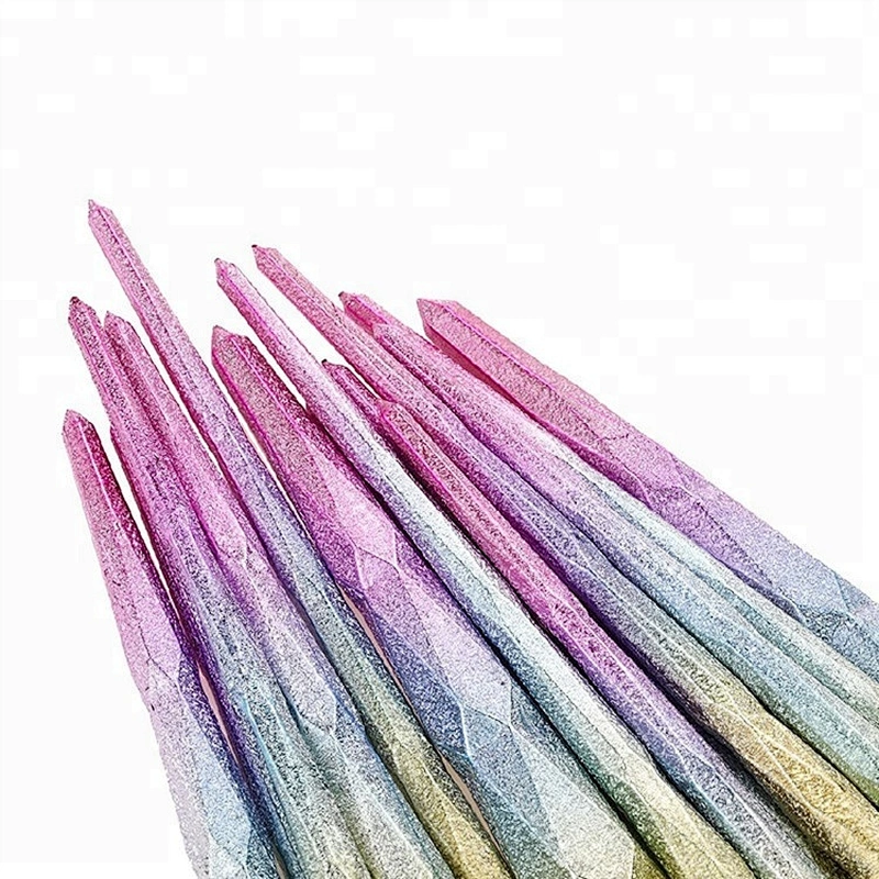 Customized High Quality Your Own Brand Diamond Rainbow Eye 16pcs Private Label Makeup Brush Set Professional