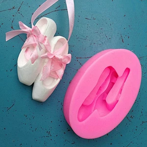 Ballet Shoes Mini Mold Aromatherapy Gypsum DIY Fragrance Wax Silicone Mould