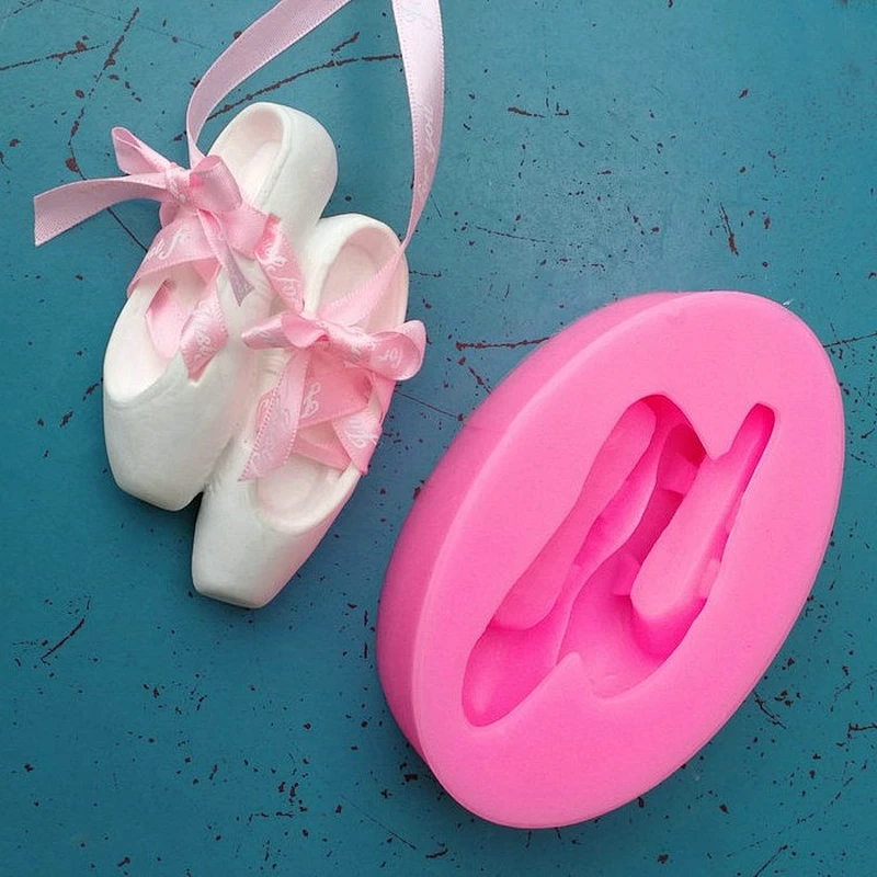 Ballet Shoes Mini Mold Aromatherapy Gypsum DIY Fragrance Wax Silicone Mould