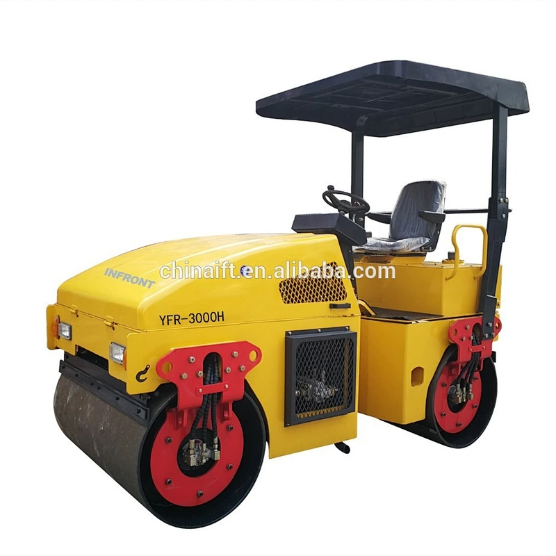 Two-wheeled Roller Compactor 3 Ton New Road Roller Price Sitting Roller