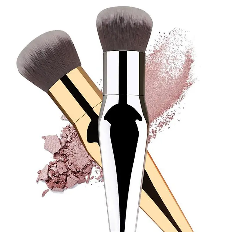 2018 Professional Makeup Brushes private label Cosmetic Foundation Powder Blush Contour Fish Tail single brush