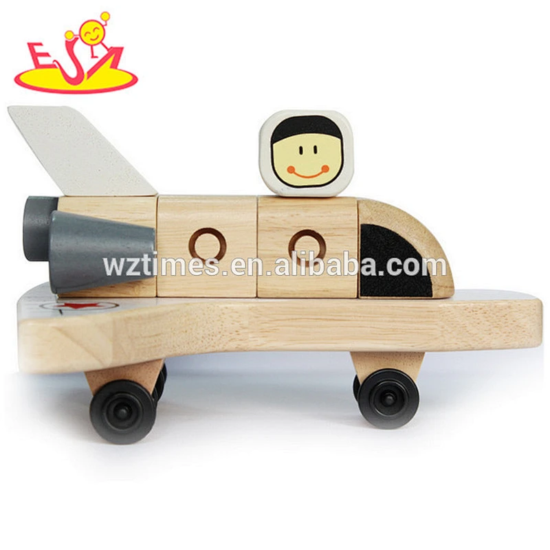 Wholesale children best choice interesting wooden plane toy for fun W04A351