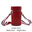 Customized style red bucket bag single strap shoulder bag