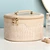 genuine leather toiletry travel bag,large cosmetic bag