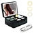 large cosmetic bag with led mirror holiday makeup bag
