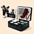 large cosmetic bag with led mirror holiday makeup bag