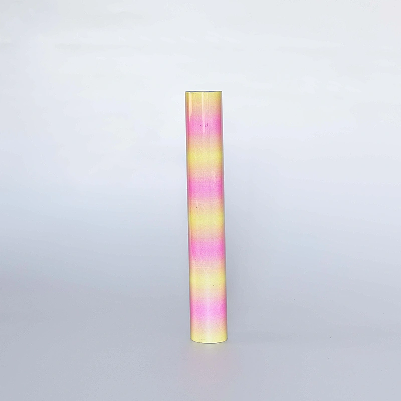 Reflective Rainbow Heat Transfer vinyl PU Iron on Vinyl for DIY T-Shirt Fabric