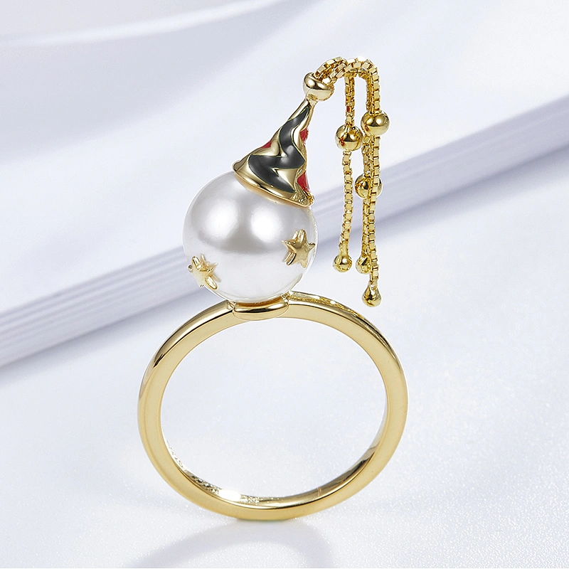 Christmas pearl ring