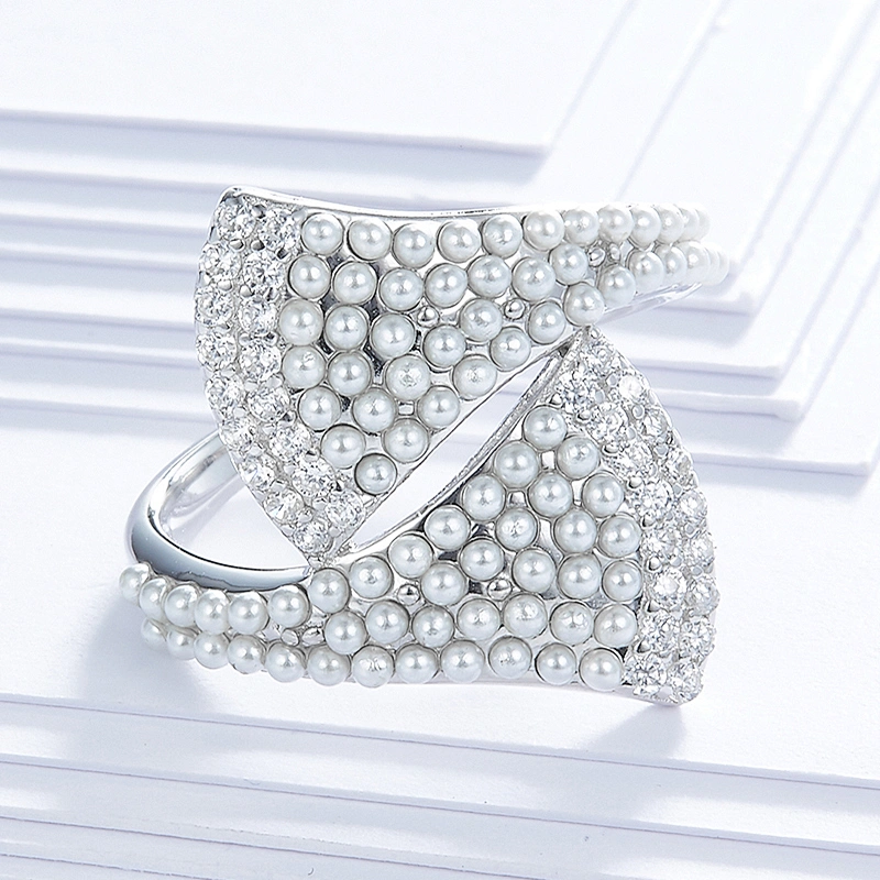 The fan pearl ring,missg jewelry