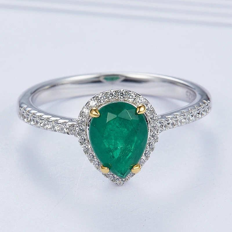 Good process get married diamond ring, turquoise, emerald,925 sterling silver, inlay zircon
