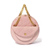 Pink round ladies crossbody bags