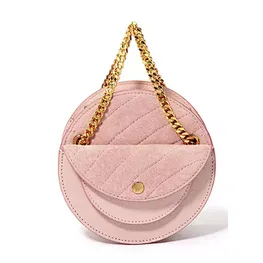 Pink round ladies crossbody bags