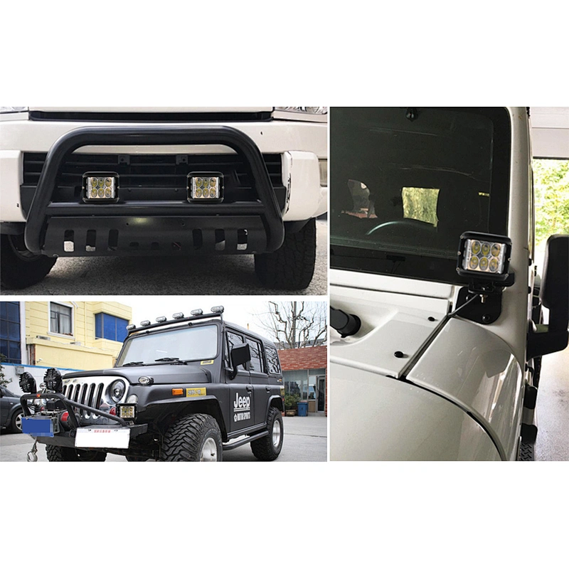 Dual Side Shooters 4 Inch 36W LED Work Light Cube Off Road White Amber Led Driving Light