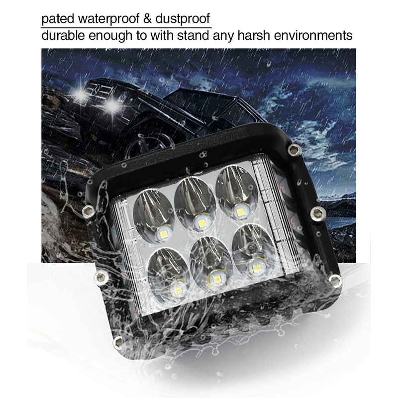 Dual Side Shooters 4 Inch 36W LED Work Light Cube Off Road White Amber Led Driving Light