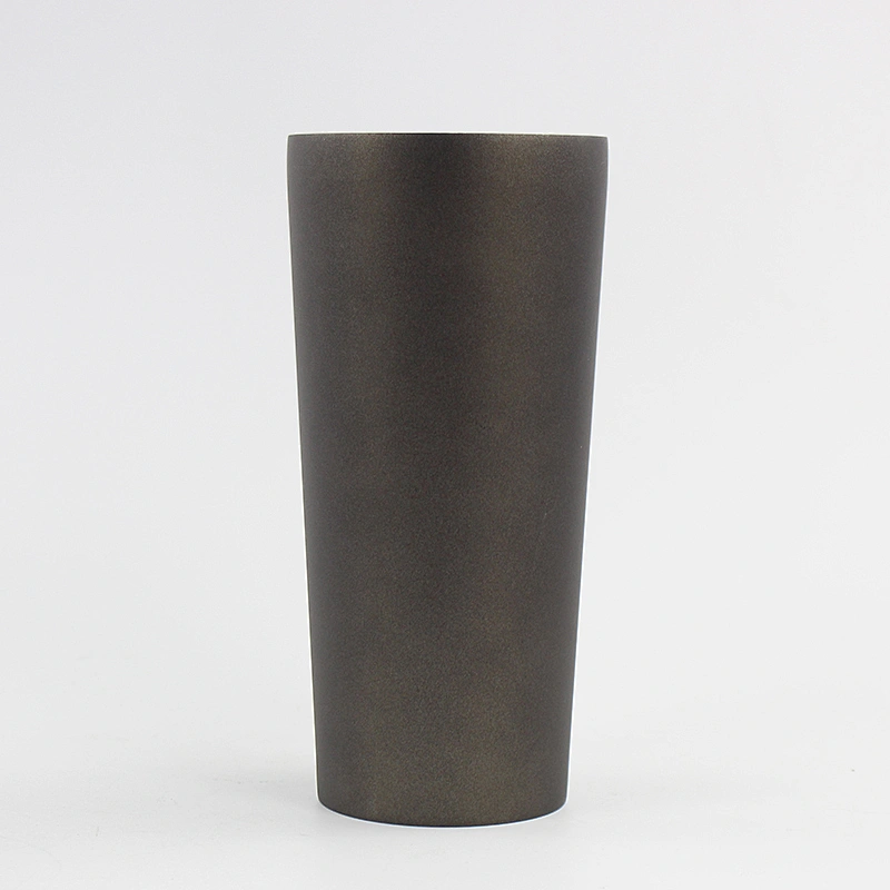 600ml double wall vacuum insulated stainless steel beer mug with painting color