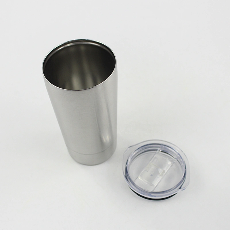 350ml double wall vacuum insulated stainless steel beer mug with slide lid