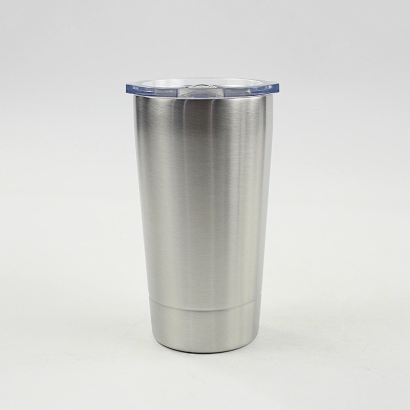 350ml double wall vacuum insulated stainless steel beer mug with slide lid