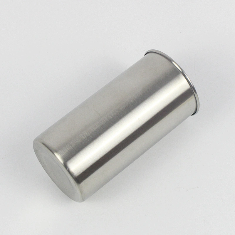 600ml single wall stainless steel roll edge cup