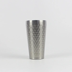 350ml double wall vacuum insulated stainless steel beer mug with hammer