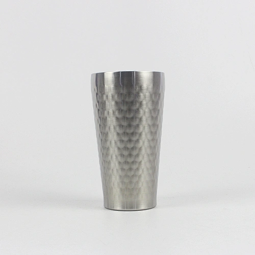 350ml double wall vacuum insulated stainless steel beer mug with hammer