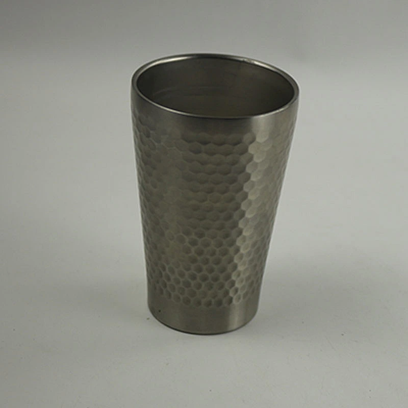 300ml double wall stainless steel beer mug with hammer