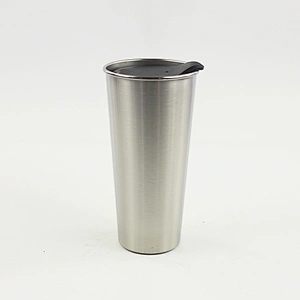 480ml double wall vacuum insulated roll edge stainless steel painting color coffee mug with plastic slide lid