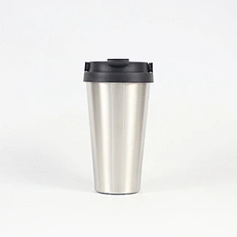 400ml double wall vacuum insulated stainless steel coffee mug with portable handle lid