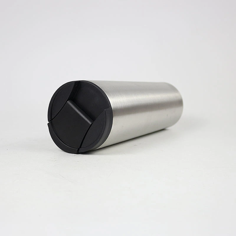 520ml double wall vacuum insulated stainless steel coffee mug with black plastic cover
