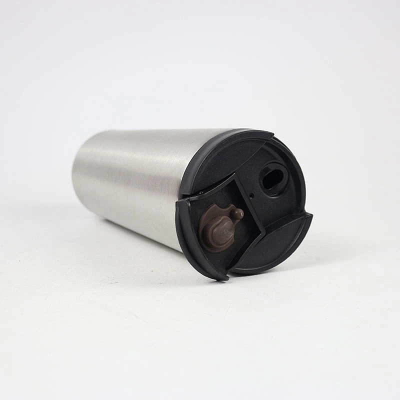 520ml double wall vacuum insulated stainless steel coffee mug with black plastic cover