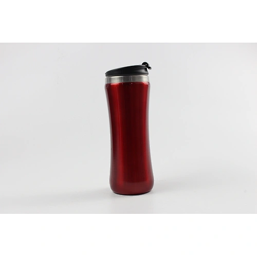 450ml double wall vacuum insulated stainless steel red painting color bottle with lid