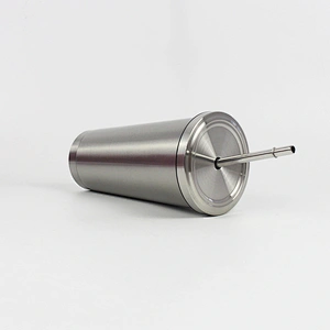 480ml double wall vacuum insulated stainless steel straw tumbler with painting color