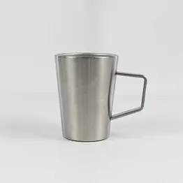 8oz double wall stainless steel mug with handle