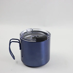 380ml double wall vacuum insulated stainless steel coffee mug with sealed slide lid