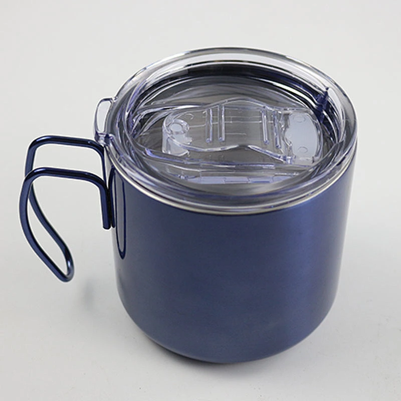 380ml double wall vacuum insulated stainless steel coffee mug with sealed slide lid