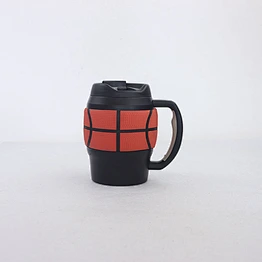 ball shape dounle wall vacuum mug with ball pattern