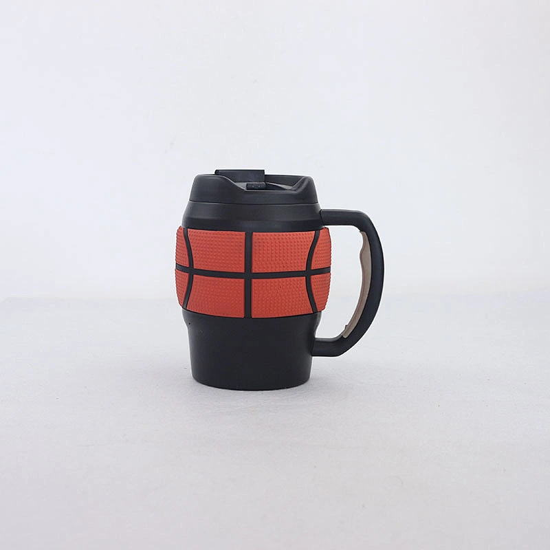 ball shape dounle wall vacuum mug with ball pattern