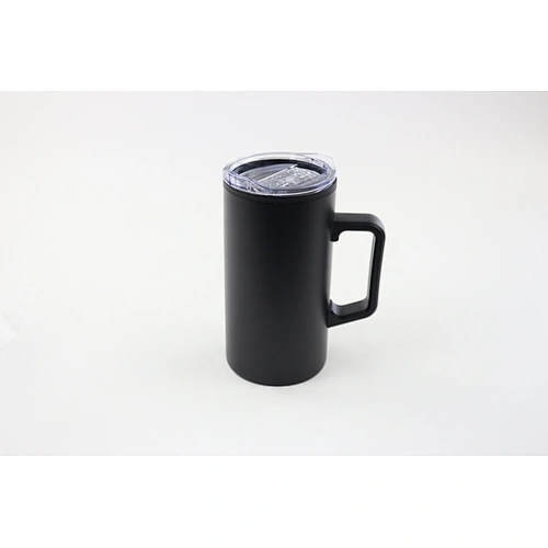 600ml plastic coffee mug with plastic handle and lid