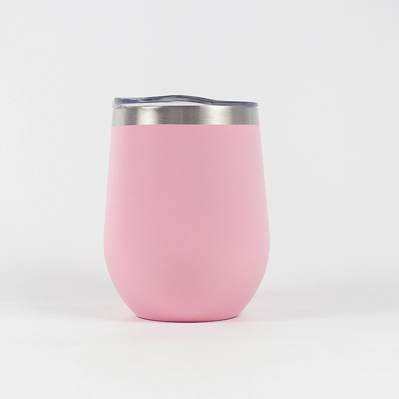 12oz double wall vacuum insulated wine tumbler