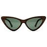 2022 Hot selling handmade cat eye ladies sunglasses private label pure wood sunglasses