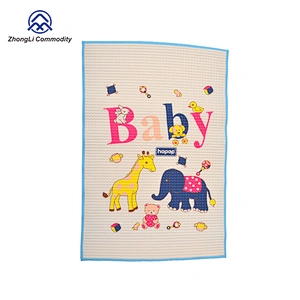 Cute Cartoon Waterproof Breathable Air Filled Rubber Cot Sheet