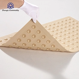Hot Sell Bubble Non Slip Fast Drying  BathTub Mat with big sucker