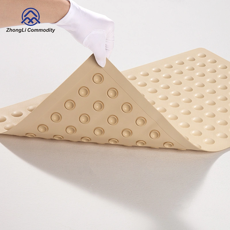 Hot Sell Bubble Non Slip Fast Drying  BathTub Mat with big sucker