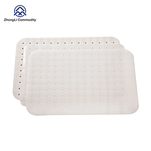 Transparent Silicone Bathtub Mat Anti Slip Bath Mat