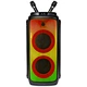 120W Party Speaker with 2 Wireless Microphone and flash Screen DSP2612B