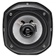 Miniature satellite coaxial speaker with power tap